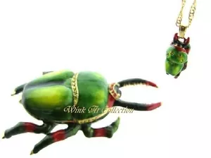 Scatola portagioie ingioiellata con coleottero fiorito - Foto 1 di 3