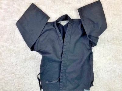 Conjunto de calças e top uniformes de karatê preto Century tamanho 00 meninos meninas - Imagem 1 de 3