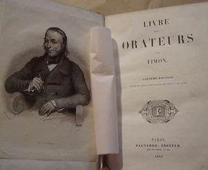 TIMON (LAHAYE Louis-Marie de, Vicomte de Cormenin) Buch der Redner - 1842  - Bild 1 von 11