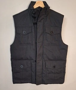 Express Charcoal Gray Puffer Vest, Men's Size Medium - Picture 1 of 14