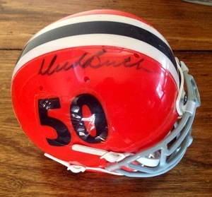 DICK BUTKUS SIGNIERT U of I SCHUTT THROBACK MINIHELM # 96/144 TRISTAR - Bild 1 von 6