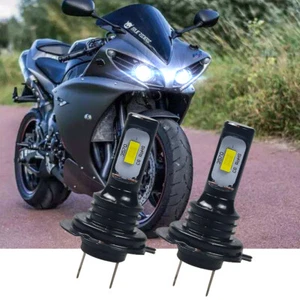 For Yamaha YZF R1 2007- 2020 - 2x H7 White 6000K LED Headlight Bulbs Upgrade Kit - Foto 1 di 12