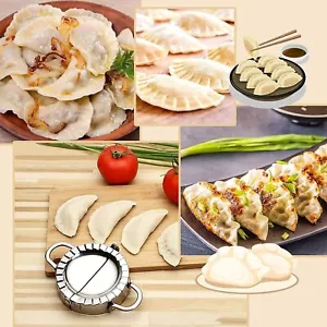 DIY Dumpling Mould Turnover Stainless Steel Press Gyoza Dough Kitchen - Picture 1 of 20