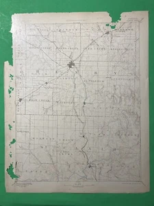 original 1905 USGS map of Clinton, MO pre Truman Reservoir - Picture 1 of 8