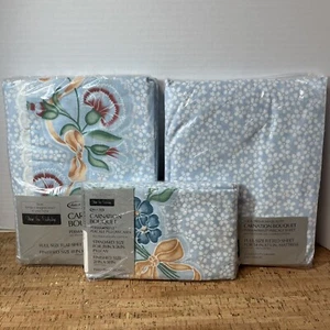 Vintage Sears Best Perma-Prest Full Size Bettwäsche Set Nelke Bouquet Nr. - Bild 1 von 6