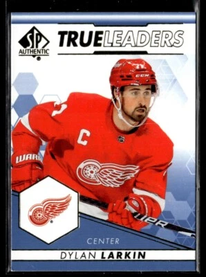 2022-23 SP Authentic True Leaders Blue Dylan Larkin #TL-12 - Image 1 of 2