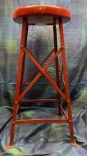 Unique Vintage Industrial Utility Tower Style Metal Stool Circa Early 20th C.