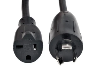 Tripp Lite Power Cord L5-20P Plug To 5-15/20R Receptacle 6” - Picture 1 of 3