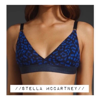 Sujetador de equitación Stella McCartney Marguerite 34C, bralette estampado animal copa suave Foto 1 de 4