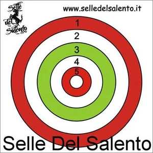 Bersaglio tiro a segno Cartoncino 14x14 cm Colorato - Foto 1 di 1