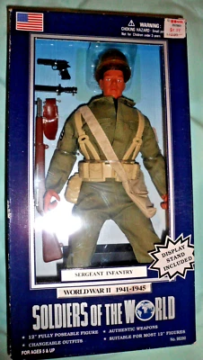 Soldados del Mundo, Segunda Guerra Mundial 1941-45, Figura de Acción de Infantería de Sargento, Nuevo Foto 1 de 3