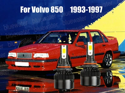 LED For Volvo 850 1993-1997 Headlight Kit 9006 HB4 White CREE Bulbs Low Beam - Image 1 of 4