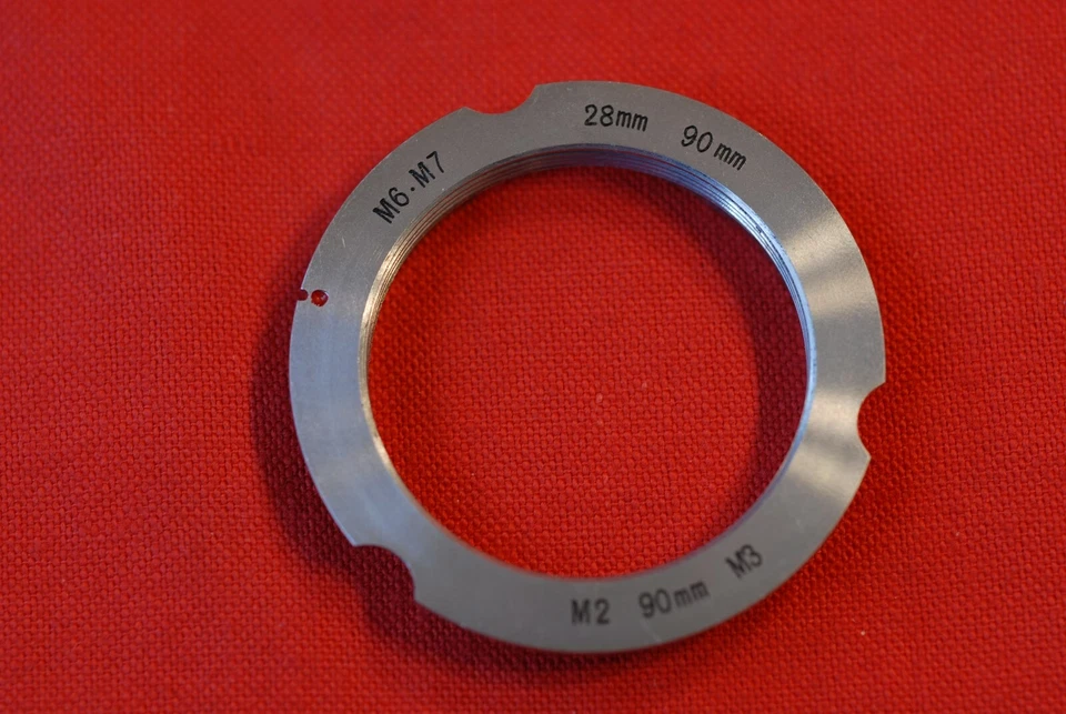 Nuevo anillo adaptador SM a M para lente Leica de 28 mm y 90 mm Foto 1 de 1