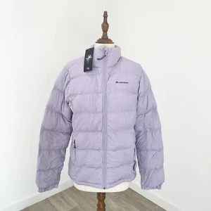 Macpac Halo Puffer Jacket Womens Size 10 V2 600 Down Fill Full Zip New Purple - Picture 1 of 7