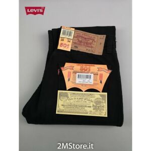 Levis Jeans LEVI'S 501 Noir Classique en Droit Straight Original Vintage Adapté