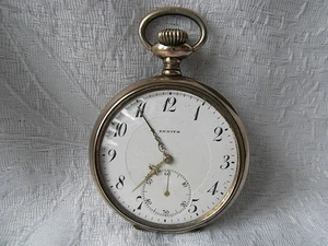 TASCHENUHR ZENITH SCHWEIZ UM 1900 AUS SILBER 800-ER - Bild 1 von 6