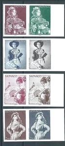Monaco,1994,Slania,Dresses,Imperf. colour essay,compl,MNH - Picture 1 of 1