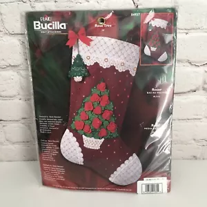 Bucilla Rose Tree Christmas Jeweled Felt Stocking Kit 84937 Topiary Flowers New - Picture 1 of 4