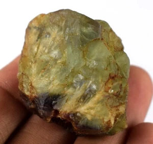 Festive Sale Green Fluorite Healing Gemstone Rough 202 Ct Natural Brazilian - Picture 1 of 10