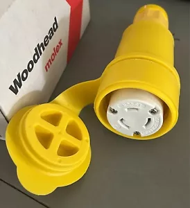 Woodhead 27W47 1301470044 Locking Connector Yellow - Picture 1 of 2