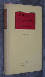 "Chess the Easy Way"-Reuben Fine-1942-Rare 1st Edition With DJ - Picture 1 of 12
