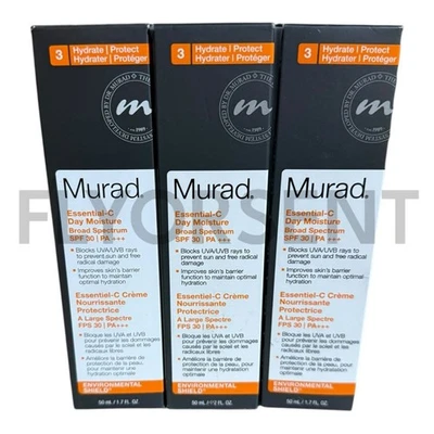 X3 Murad Essential-C Hidratación de Día FPS 30 1.7oz Nuevo en Caja Vencido Foto 1 de 2