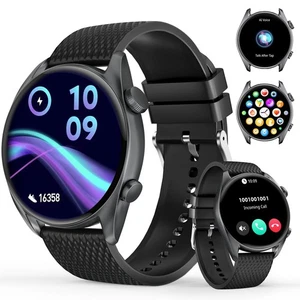 Montre Connectée (Répondre/Passer des Appels), Écran Tactile AMOLED 1,43", 100+ Modes Sport - Photo 1 sur 9