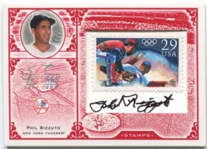 Estampilla del siglo Leaf 2005 auto olímpico #9 Phil Rizzuto Yankees 6/10 - Imagen 1 de 4