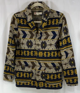 Cardigan Levi's Sloan pile uomo L modello sud-ovest scialle colletto bottoni - Foto 1 di 10
