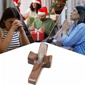 1-50pcs Encouragement Gift Stress Relief Wooden Cross Fidget Pocket Gifts - Picture 1 of 16