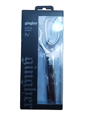 Gingher 7 1/2" Pinking Shears for Sewing and Crafts New ☆ zig zag cut pattern - Image 1 of 4