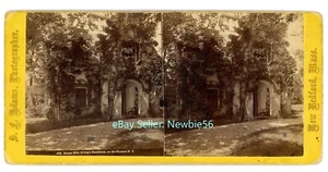 Irvington on Hudson River NY - WASHINGTON IRVING HOME - S.F Adams Stereoview - Picture 1 of 2