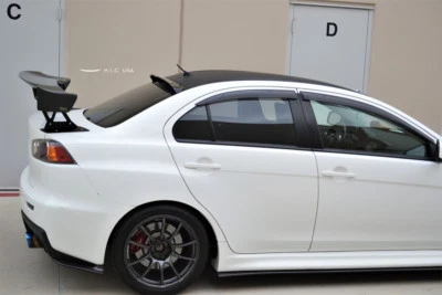 HIC USA 2008 to 2015 Lancer EVO X 4dr rear window roof visor spoiler — 第 1/4 张图片