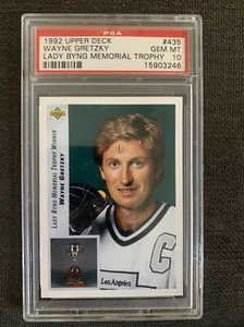 1992-93 Upper Deck Lady Byng Trophy Wayne Gretzky #435 Los Angeles Kings PSA 10 - Picture 1 of 2