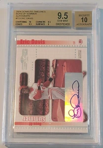 2004 Donruss Timelines, Boys of Summer Autographs #13 ERIC DAVIS BGS 9.5 Gem Mt - Picture 1 of 1
