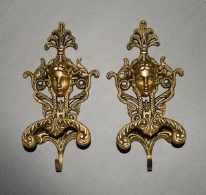 Brass Queen Hook 9'' Inches Antique Design Wall Hook kitchen Decoration Mk27 - Bild 1 von 10