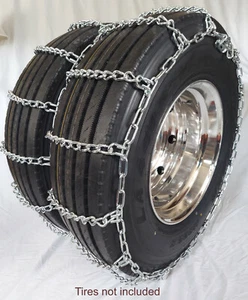 Grizzlar GSL-4243 Alloy Dual Tire Chain Ladder Truck Bus 275/75-22.5 295/70-22.5 - Picture 1 of 8