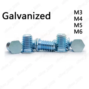 Galvanized Steel Hex Head Pressure Riveting Screws Bolts M3 M4 M5 M6 - Picture 1 of 5