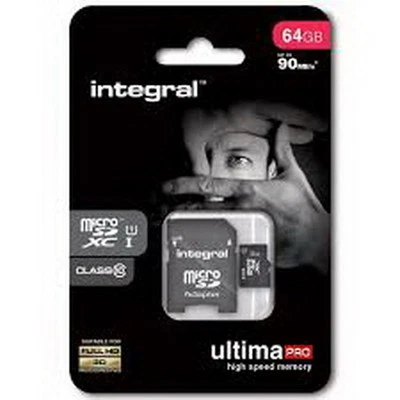 Integral 64GB Class10 UltimaPro MicroSD Memory Card - Image 1 of 3