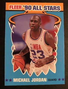 1990-91 Fleer '90 All-Star #5 of 12 Michael Jordan Top Zustand!! - Bild 1 von 8