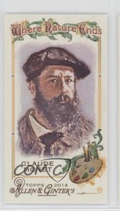 2014 Topps Allen & Ginter's Where Nature Ends Mini Claude Monet #WNE-22