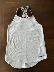 Nike Dry Big Mädchen Dri-FIT schwarz/grau Training Tank Top AH3955-010 Größe Small - Bild 1 von 3