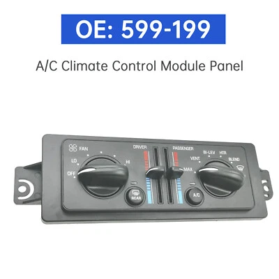 A/C Climate Control Module Panel 599-199 for Buick Regal 1997-2004 T' ZY - Image 1 of 4