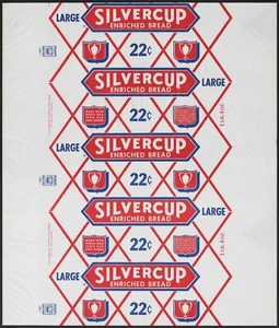 Vintage bread wrapper SILVERCUP 22 CENTS Gordon Michigan Illinois New York nrmt - Picture 1 of 2