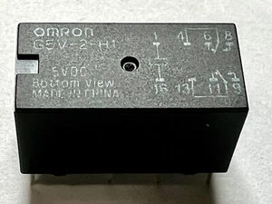G5V-2-H1-DC5 Low Signal Relays PCB Thru-Hole Hi-Sens DPDT 5VDC 150mW - Foto 1 di 4
