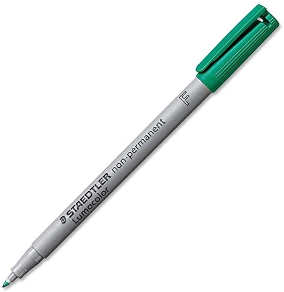 10x STAEDTLER Folienstift non-permanent Lumocolor, grün, wasserlöslich 316-5 - Bild 1 von 1