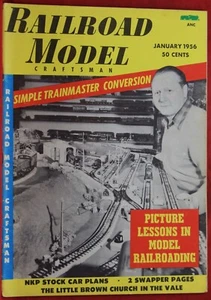 Revista Railroad Model Craftsman enero 1956 con índice muy buen estado - Imagen 1 de 4