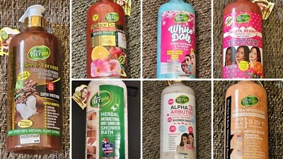 VEETGOLD SHOWER GEL Veetgold Extra Whitening Peeling Duschgel eine Flasche