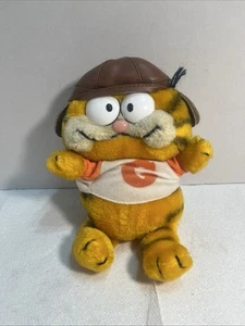 Cappello pilota Garfield vintage peluche imbottito 9" camicia Dakin G D61 - Foto 1 di 7