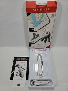 KeySmart Pro Compact Key Organizer w/ Tile Smart Location Technology LED White - Picture 1 of 3